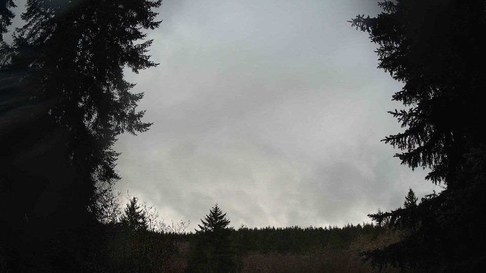 Pacific Northwest skyline timelapse frame from Dec 24th, 2025 at 1:00 PM