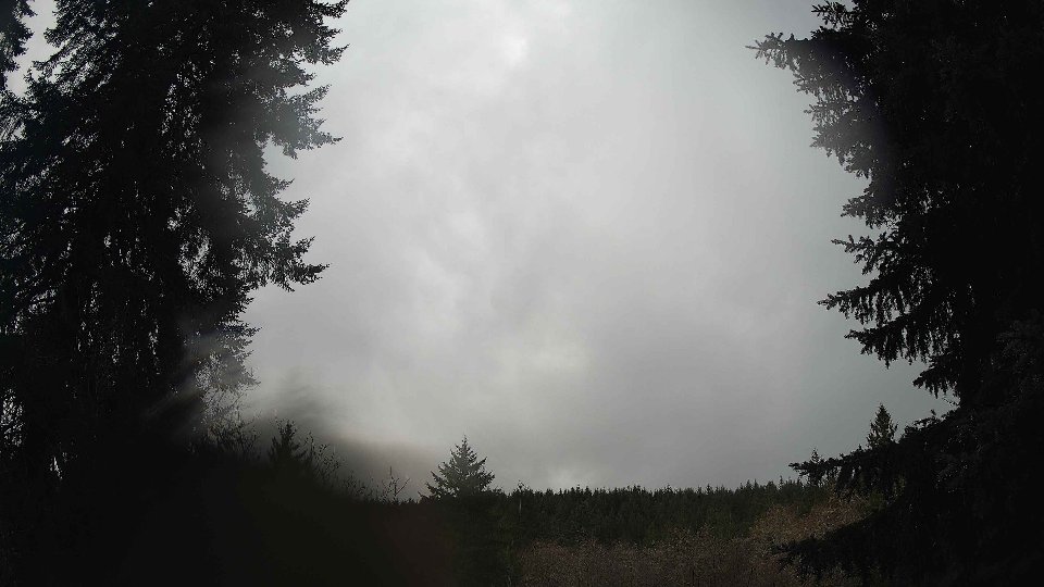 Pacific Northwest skyline timelapse frame from Dec 24th, 2025 at 1:45 PM