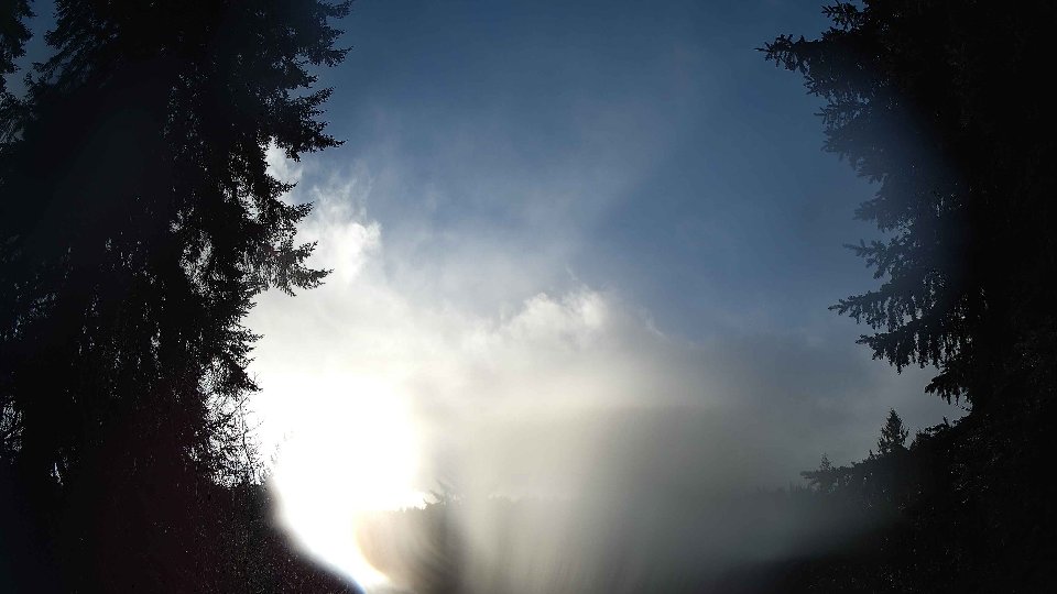 Pacific Northwest skyline timelapse frame from Dec 24th, 2025 at 2:45 PM