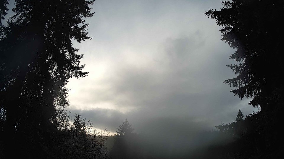 Pacific Northwest skyline timelapse frame from Dec 24th, 2025 at 3:30 PM