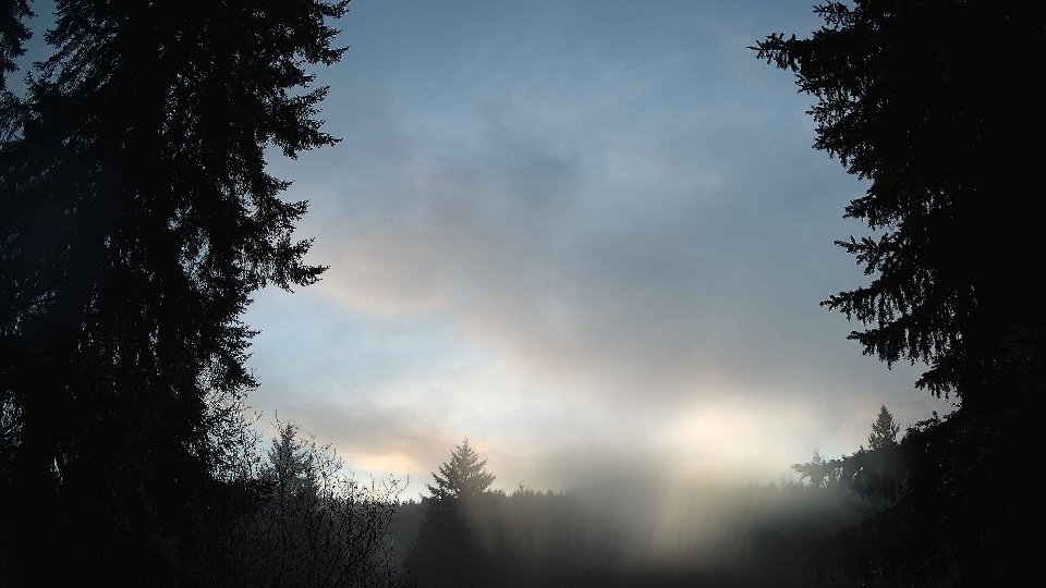 Pacific Northwest skyline timelapse frame from Dec 24th, 2025 at 4:15 PM