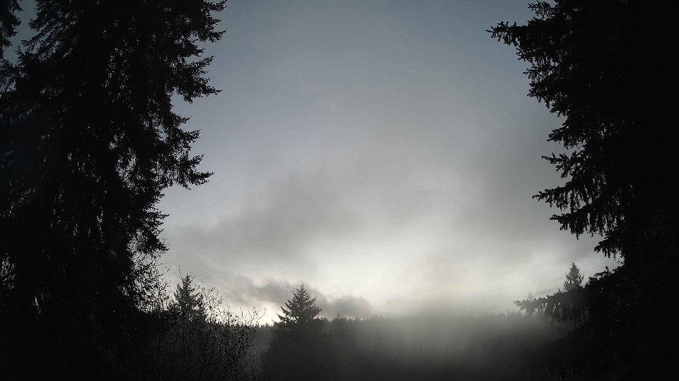 Pacific Northwest skyline timelapse frame from Dec 24th, 2025 at 4:30 PM