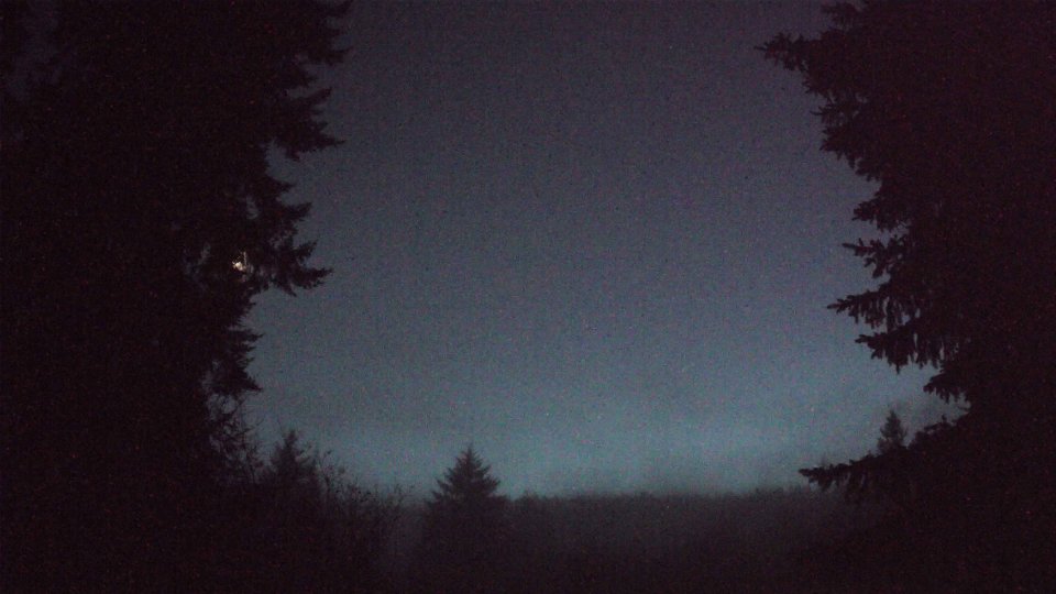 Pacific Northwest skyline timelapse frame from Dec 24th, 2025 at 5:21 PM