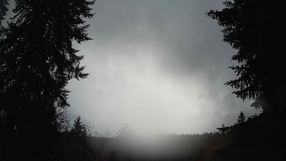 Pacific Northwest skyline timelapse frame from Dec 25th, 2025 at 9:15 AM