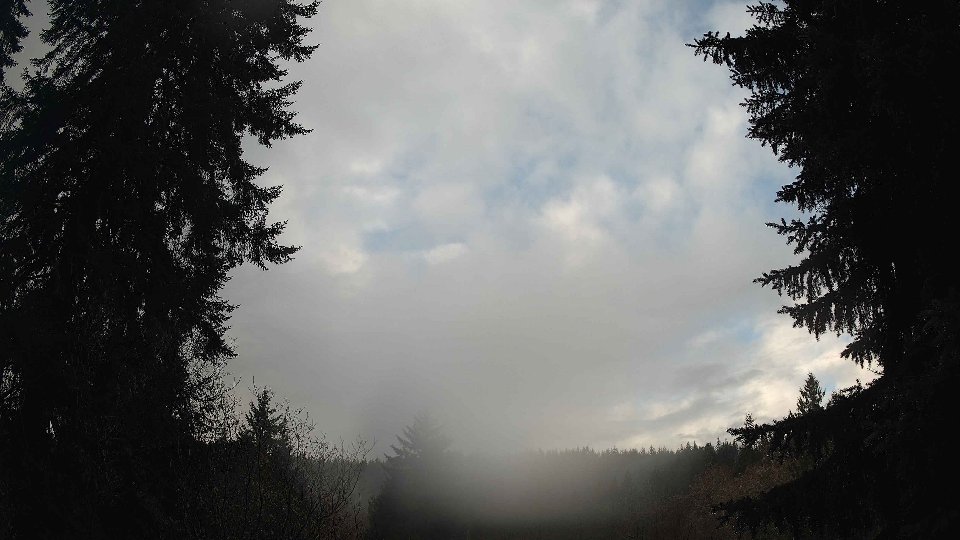 Pacific Northwest skyline timelapse frame from Dec 25th, 2025 at 10:00 AM