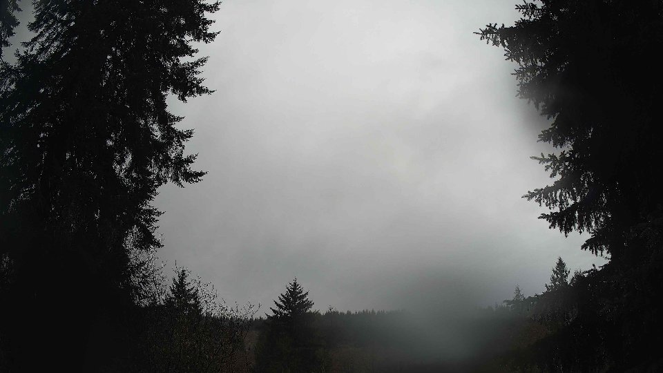 Pacific Northwest skyline timelapse frame from Dec 25th, 2025 at 12:45 PM