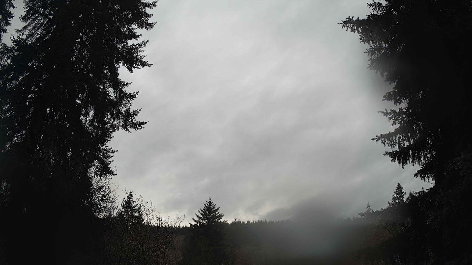 Pacific Northwest skyline timelapse frame from Dec 25th, 2025 at 1:00 PM