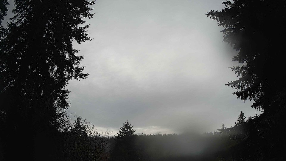 Pacific Northwest skyline timelapse frame from Dec 25th, 2025 at 1:15 PM