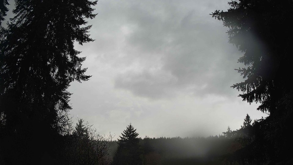 Pacific Northwest skyline timelapse frame from Dec 25th, 2025 at 1:30 PM