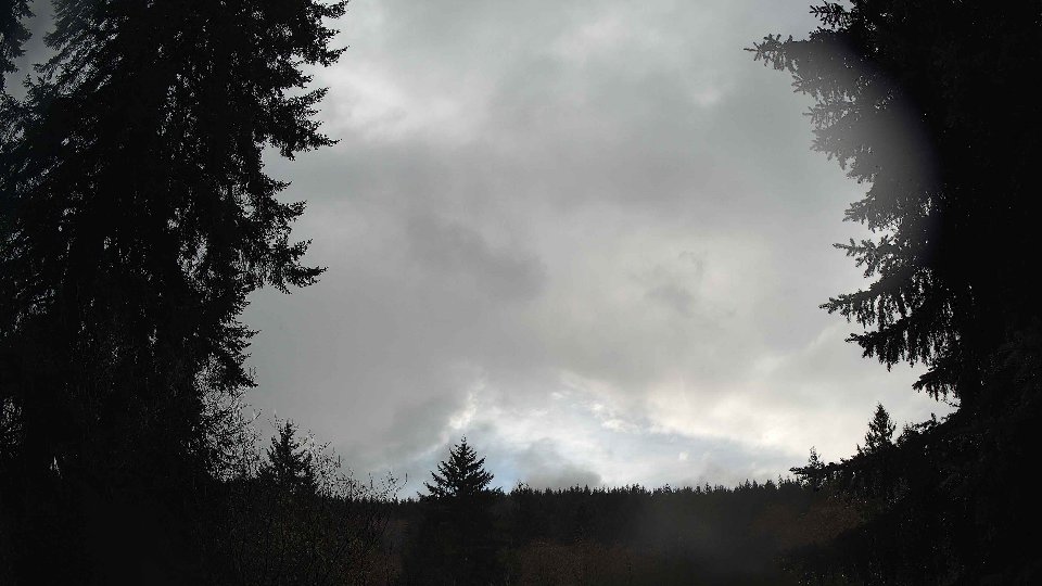 Pacific Northwest skyline timelapse frame from Dec 25th, 2025 at 2:00 PM