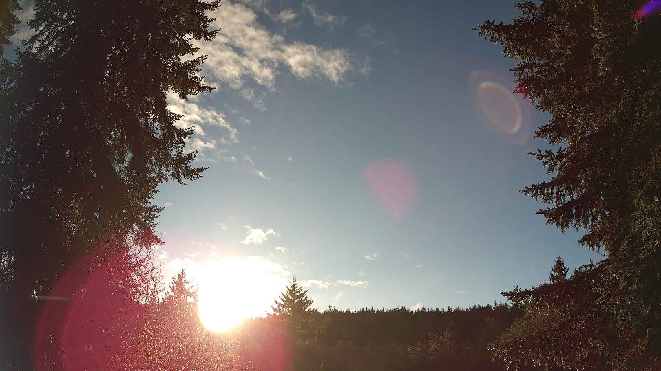 Pacific Northwest skyline timelapse frame from Dec 25th, 2025 at 2:45 PM