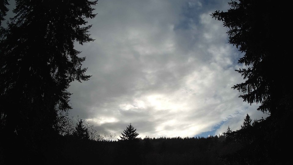 Pacific Northwest skyline timelapse frame from Dec 26th, 2025 at 2:15 PM