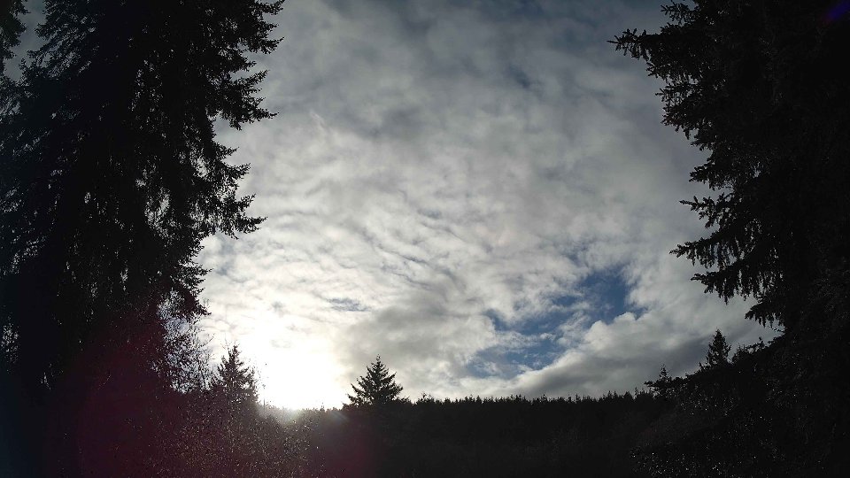 Pacific Northwest skyline timelapse frame from Dec 26th, 2025 at 2:45 PM