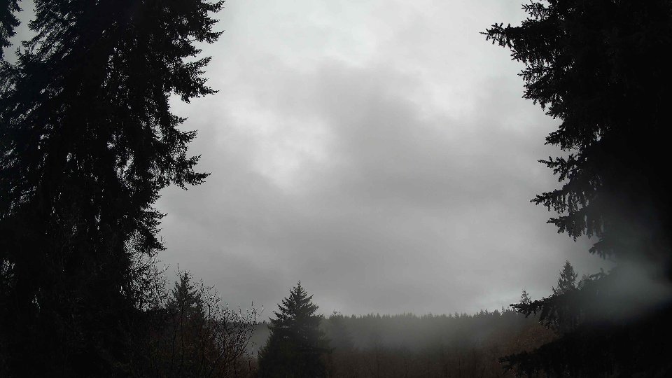 Pacific Northwest skyline timelapse frame from Dec 27th, 2025 at 8:00 AM