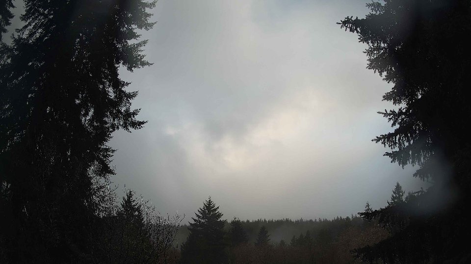 Pacific Northwest skyline timelapse frame from Dec 27th, 2025 at 9:15 AM