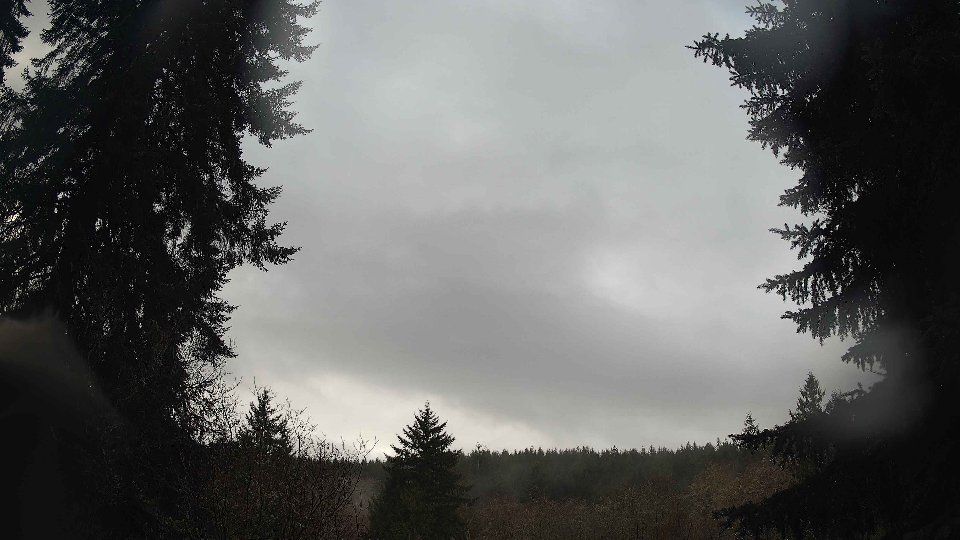 Pacific Northwest skyline timelapse frame from Dec 27th, 2025 at 9:30 AM