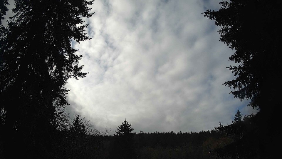Pacific Northwest skyline timelapse frame from Dec 27th, 2025 at 12:00 PM