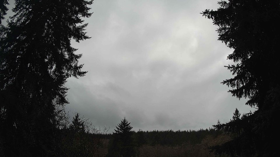 Pacific Northwest skyline timelapse frame from Dec 27th, 2025 at 12:45 PM