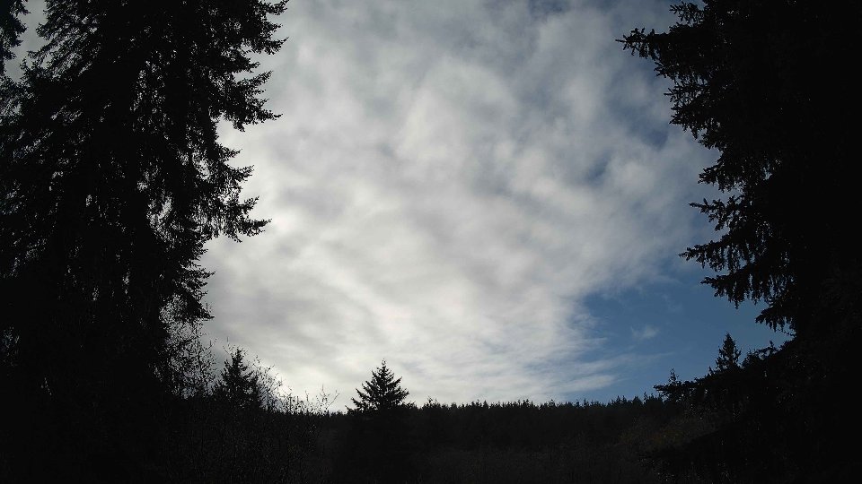 Pacific Northwest skyline timelapse frame from Dec 27th, 2025 at 1:00 PM