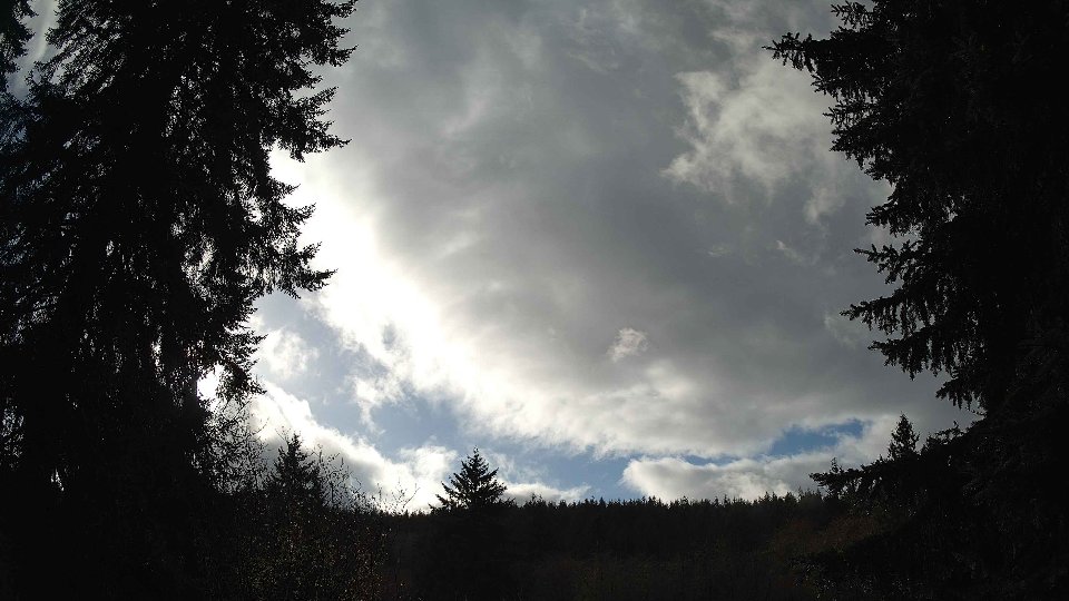 Pacific Northwest skyline timelapse frame from Dec 27th, 2025 at 1:30 PM