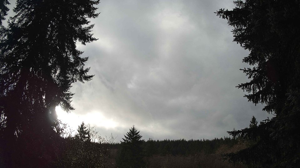 Pacific Northwest skyline timelapse frame from Dec 27th, 2025 at 1:45 PM