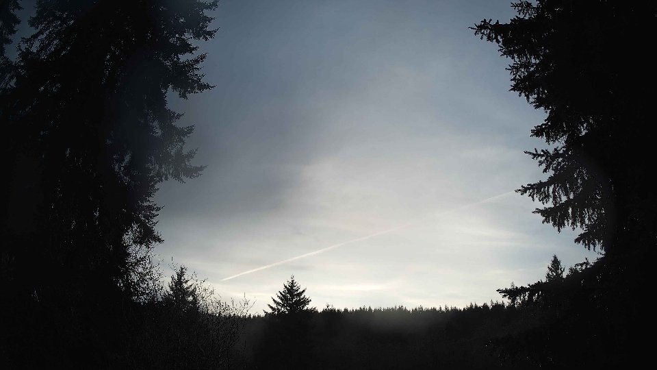 Pacific Northwest skyline timelapse frame from Dec 27th, 2025 at 4:15 PM
