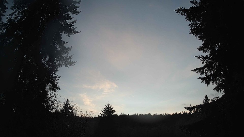 Pacific Northwest skyline timelapse frame from Dec 27th, 2025 at 4:30 PM