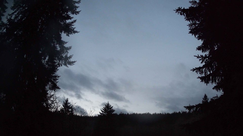Pacific Northwest skyline timelapse frame from Dec 27th, 2025 at 5:00 PM