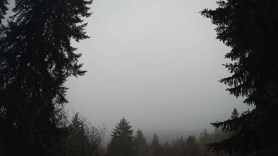Pacific Northwest skyline timelapse frame from Dec 28th, 2025 at 9:45 AM