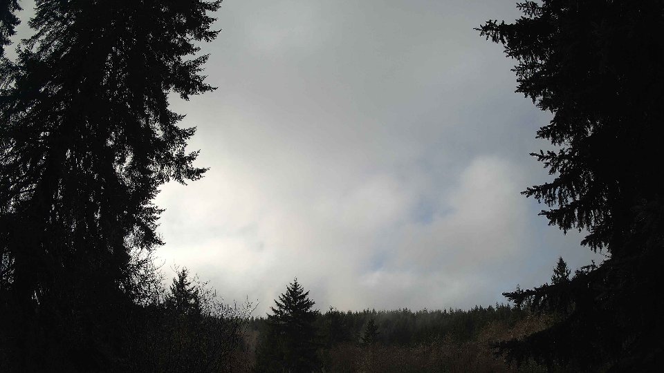 Pacific Northwest skyline timelapse frame from Dec 28th, 2025 at 11:15 AM