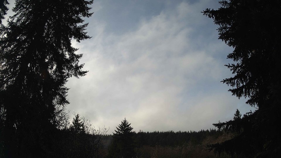 Pacific Northwest skyline timelapse frame from Dec 28th, 2025 at 11:45 AM