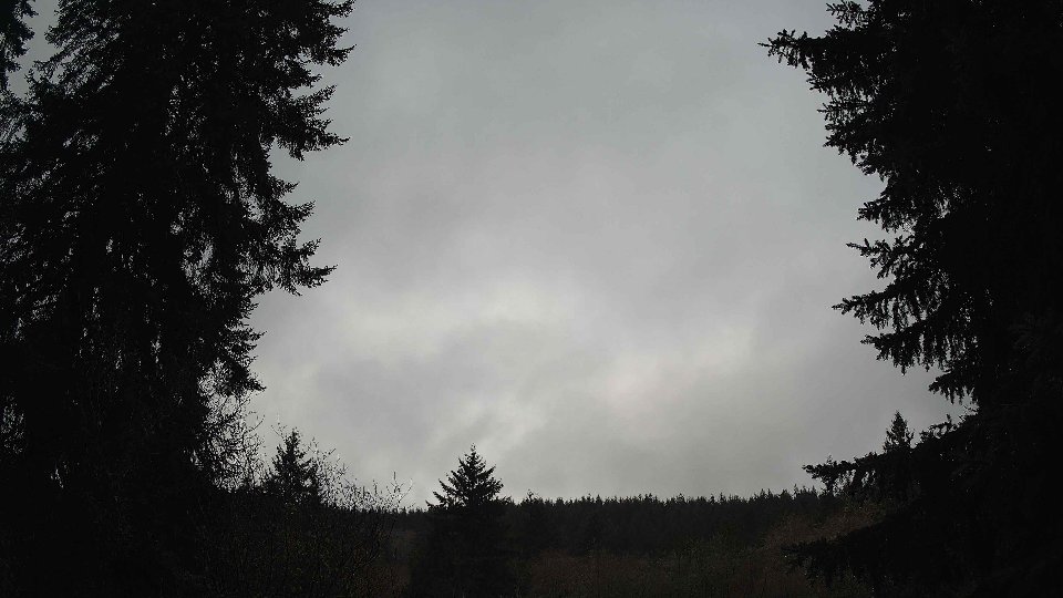 Pacific Northwest skyline timelapse frame from Dec 28th, 2025 at 12:45 PM