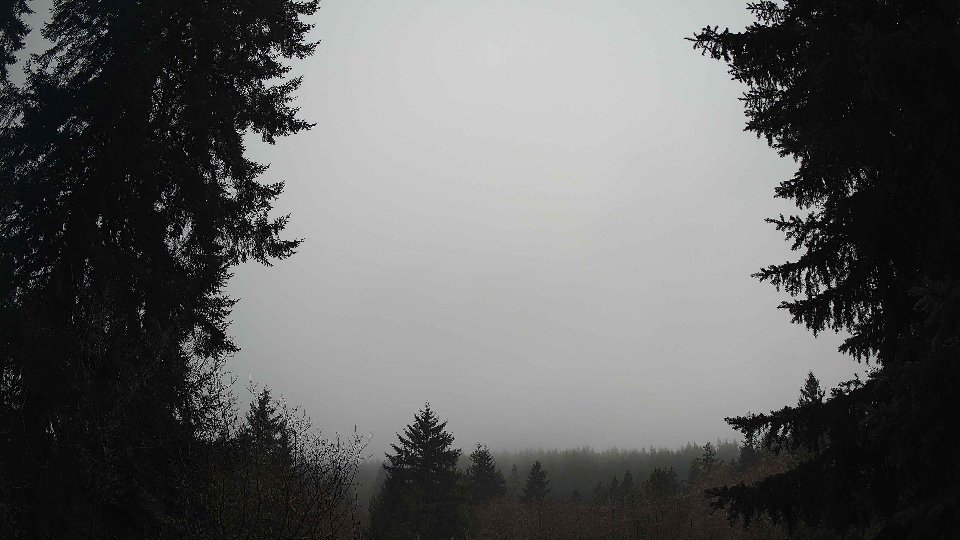 Pacific Northwest skyline timelapse frame from Dec 28th, 2025 at 2:30 PM