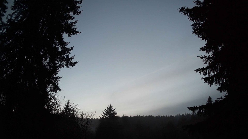 Pacific Northwest skyline timelapse frame from Dec 28th, 2025 at 5:00 PM