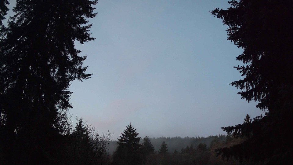 Pacific Northwest skyline timelapse frame from Dec 29th, 2025 at 7:30 AM