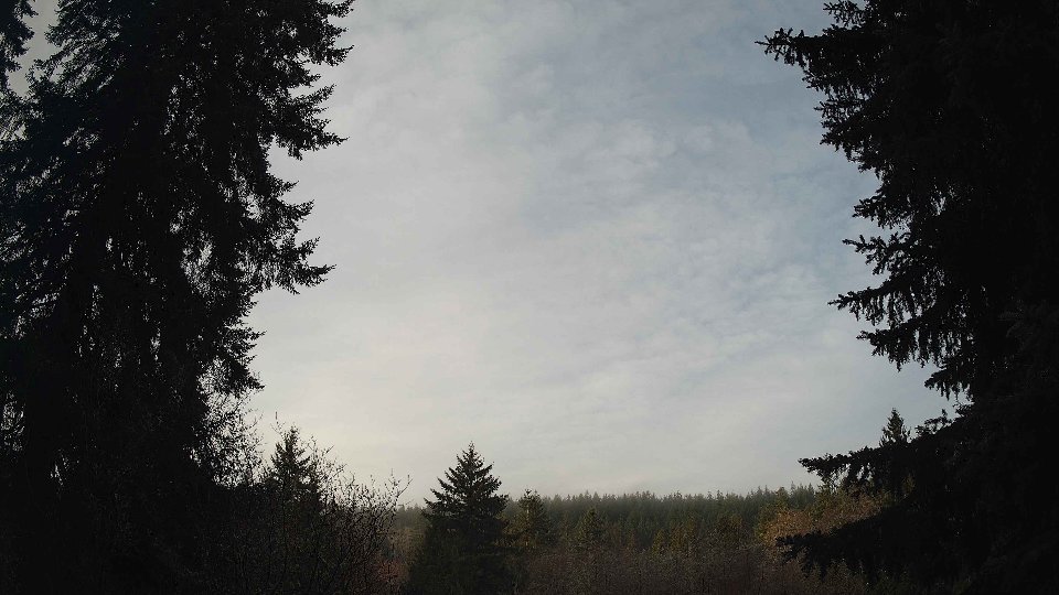 Pacific Northwest skyline timelapse frame from Dec 29th, 2025 at 8:45 AM