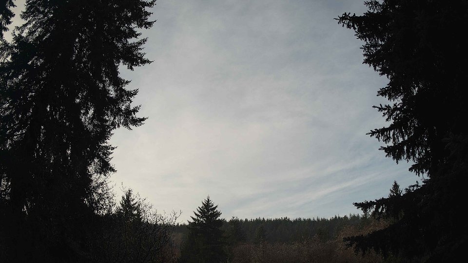 Pacific Northwest skyline timelapse frame from Dec 29th, 2025 at 9:15 AM