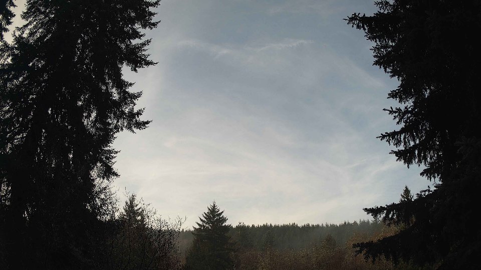 Pacific Northwest skyline timelapse frame from Dec 29th, 2025 at 9:45 AM