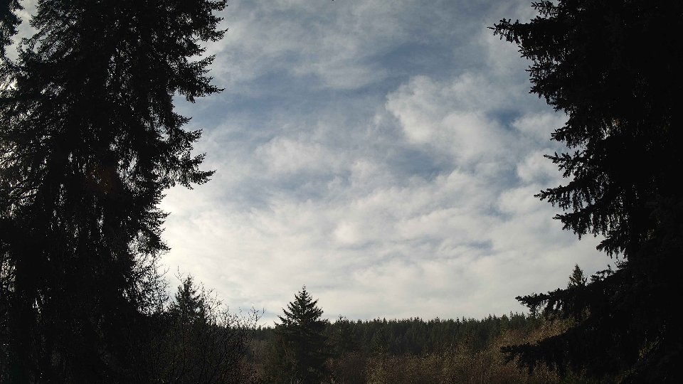 Pacific Northwest skyline timelapse frame from Dec 29th, 2025 at 11:45 AM