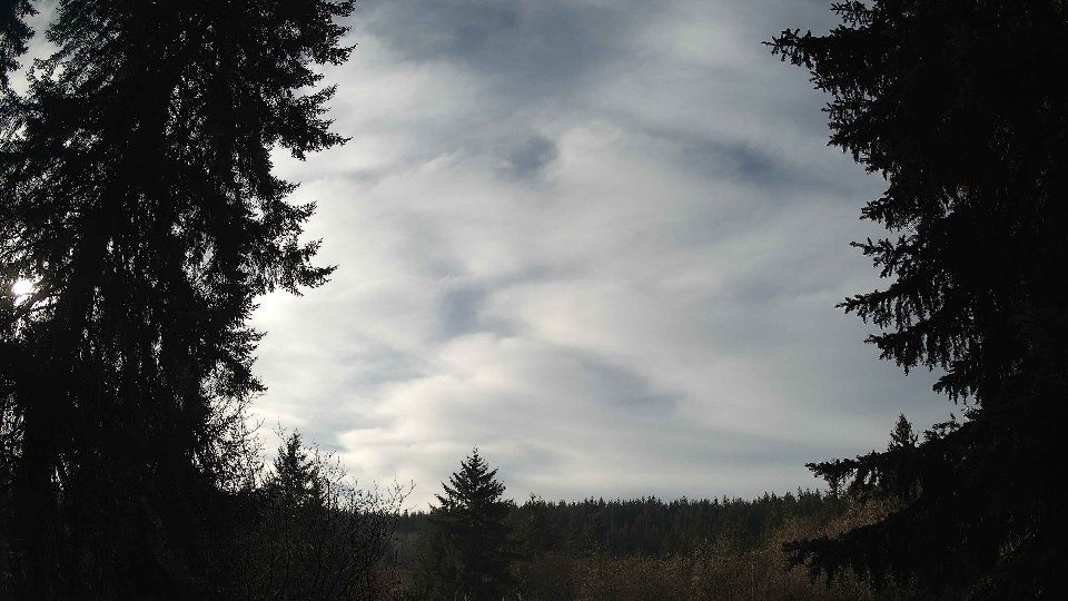 Pacific Northwest skyline timelapse frame from Dec 29th, 2025 at 12:15 PM
