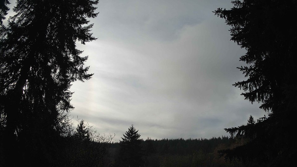 Pacific Northwest skyline timelapse frame from Dec 29th, 2025 at 12:45 PM