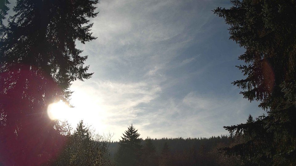Pacific Northwest skyline timelapse frame from Dec 29th, 2025 at 1:45 PM