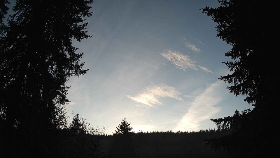 Pacific Northwest skyline timelapse frame from Dec 29th, 2025 at 3:45 PM
