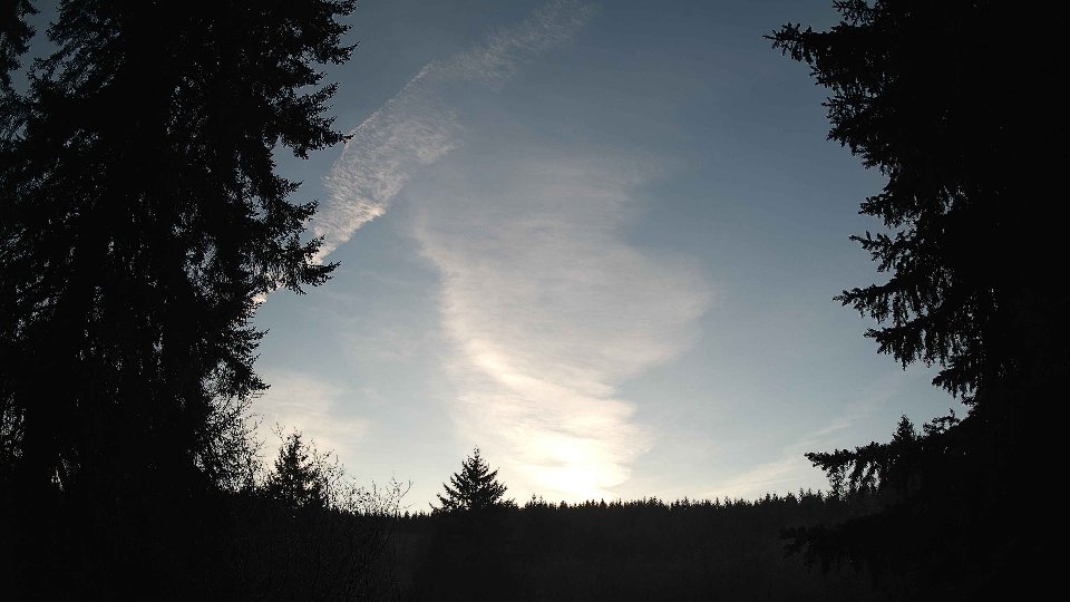 Pacific Northwest skyline timelapse frame from Dec 29th, 2025 at 4:00 PM