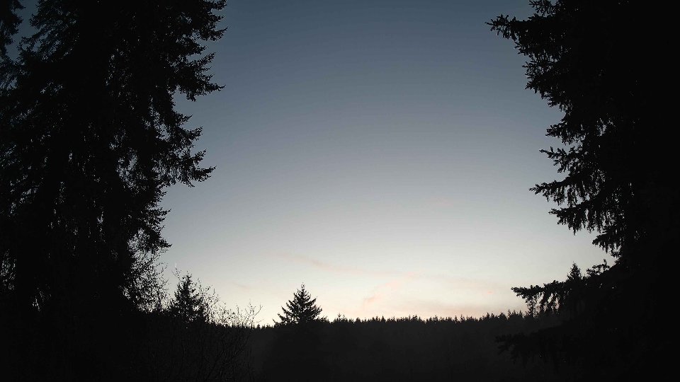 Pacific Northwest skyline timelapse frame from Dec 29th, 2025 at 4:45 PM