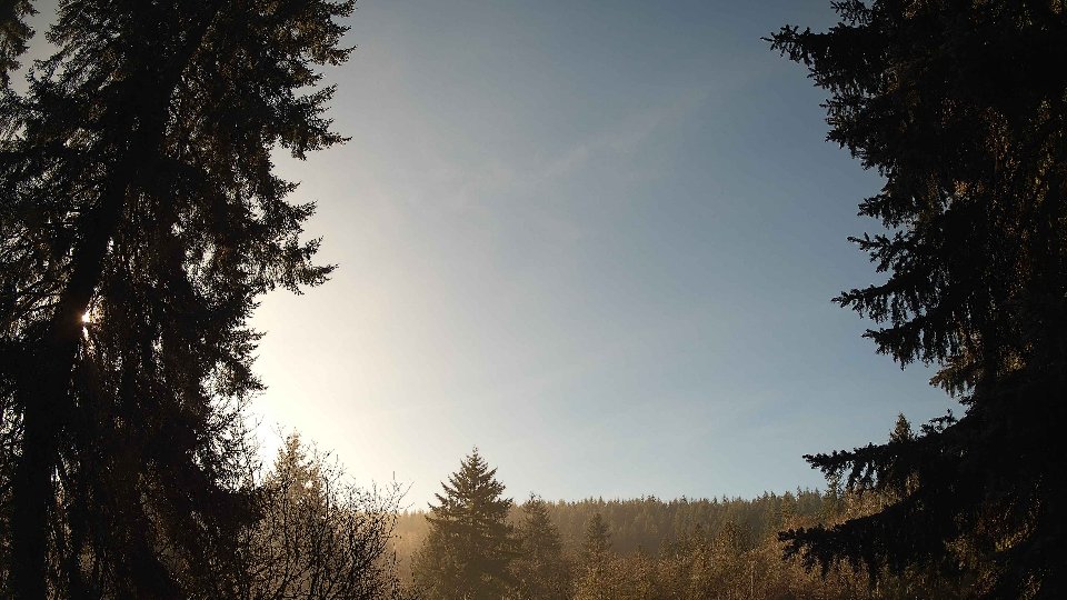 Pacific Northwest skyline timelapse frame from Dec 30th, 2025 at 12:45 PM