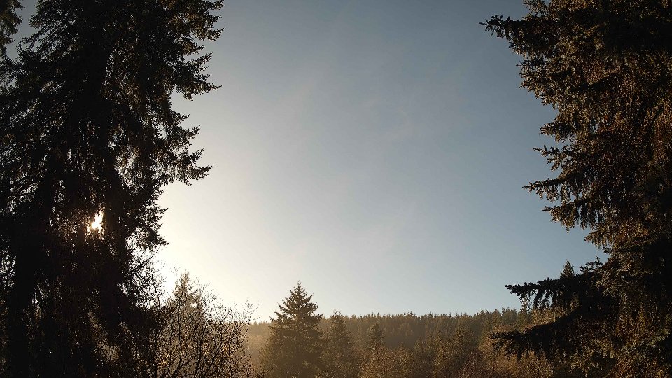 Pacific Northwest skyline timelapse frame from Dec 30th, 2025 at 1:15 PM