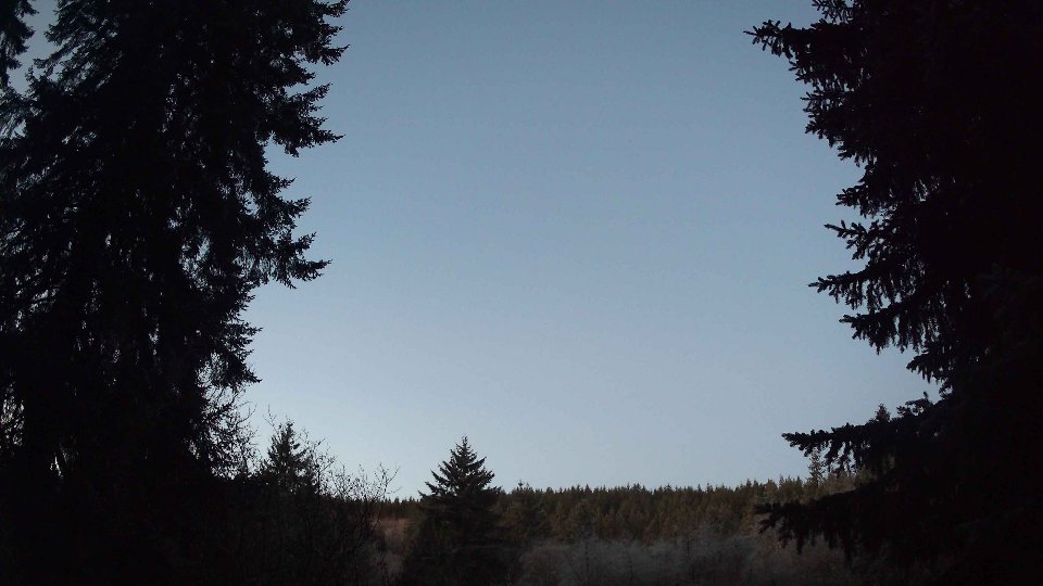 Pacific Northwest skyline timelapse frame from Dec 31st, 2025 at 7:30 AM