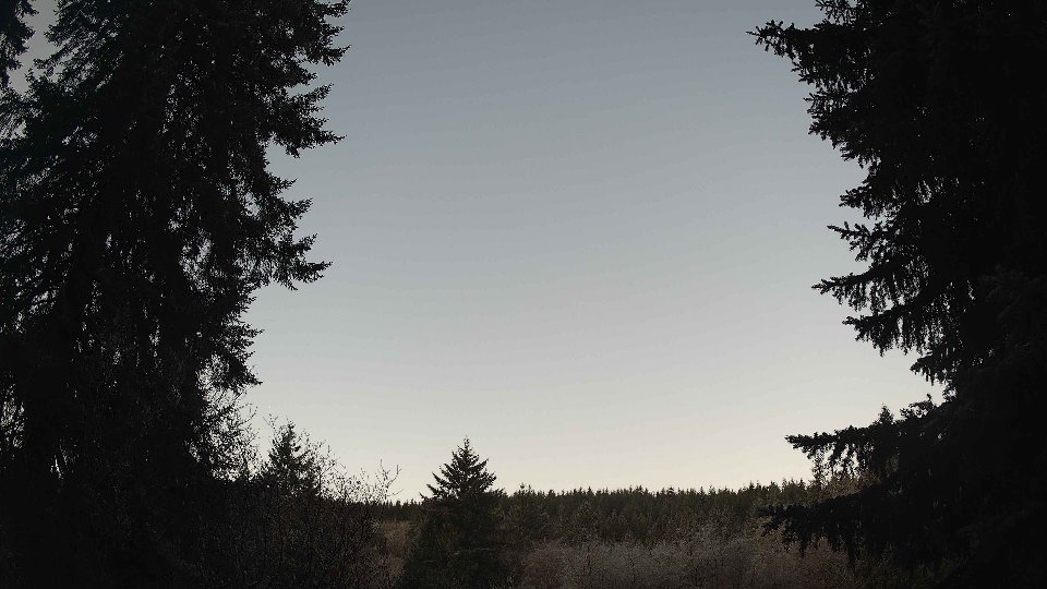 Pacific Northwest skyline timelapse frame from Dec 31st, 2025 at 8:00 AM