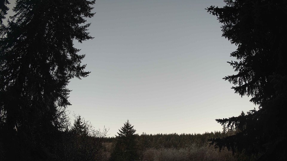 Pacific Northwest skyline timelapse frame from Dec 31st, 2025 at 8:15 AM